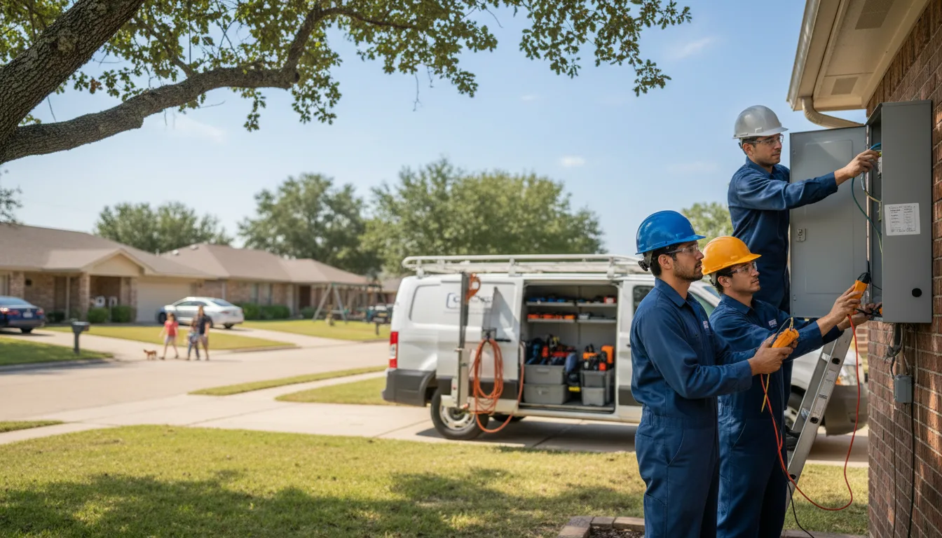 Certified electrician providing emergency electrical services in Good Hope, IL